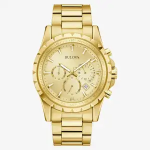 Bulova-Men's-Dress-Classic-vintage-watch-6-Hand-Chronograph-Quartz-Gold-Stainless-Steel-Watch,-24-Hour-Time-Calendar-42mm-Style-97B119