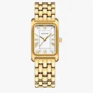 HOLSTOUR-Watches-for-Women-Vintage-Bracelet-Roman-Dial-Rectangular-Case-Gold-Watch-Waterproof-with-Tools