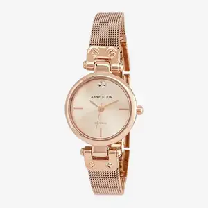 Anne-Klein-Womens-Diamond-Accented-Mesh-Rose-Gold-Watch