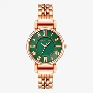 Anne-Klein-Womens-Rose-Gold-Watch-Matte-green-dial