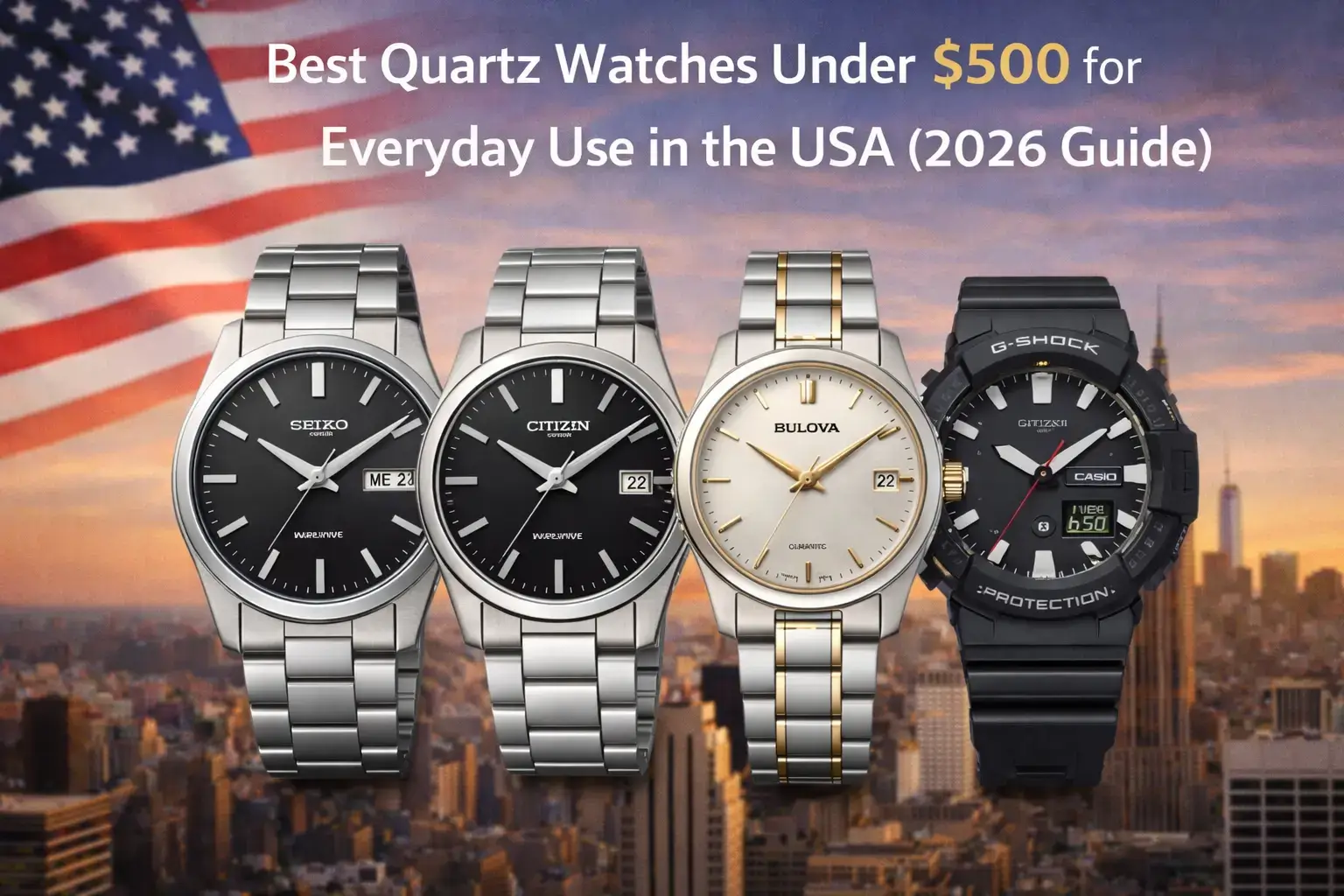 Best Quartz Watches Under $500 for Everyday Use in USA