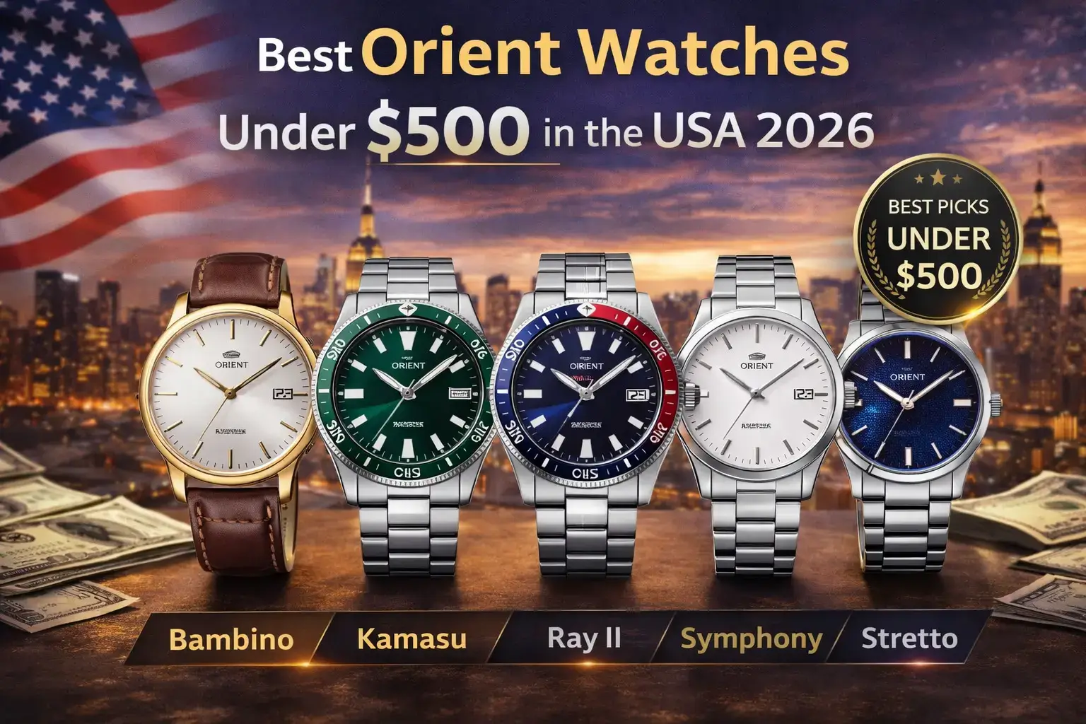 Best Orient Watches Under $500 in the USA 2026