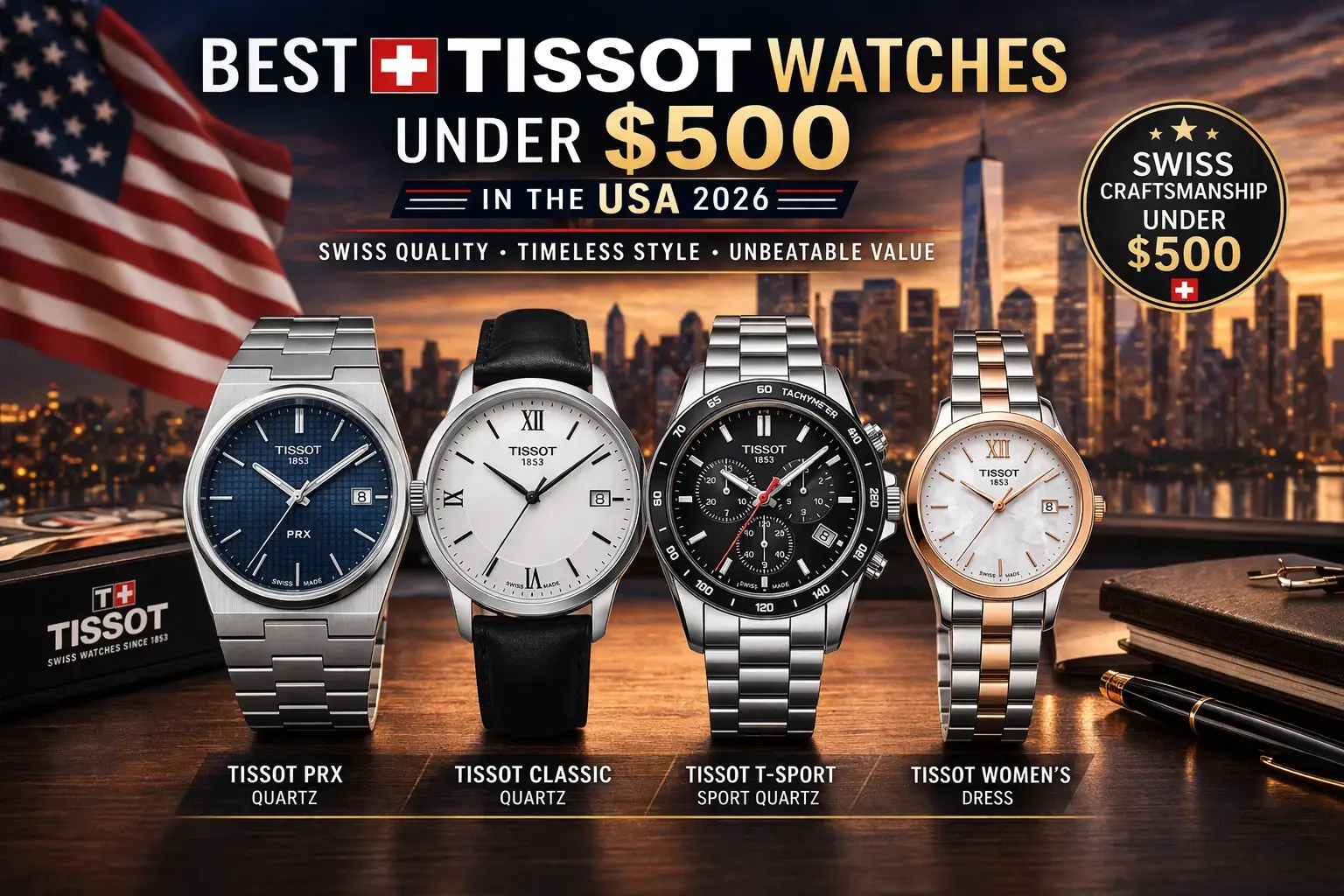 Best Tissot watches under 500 USD in the USA market write now
