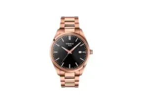 Tissot-PR-100-Quartz-40mm-Swiss-Quartz-Watch-for-Men-Stainless-Steel-Case-with-RoseGold-PVD-Coating-Brown-Dial-T1504103305100