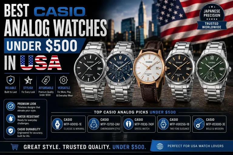 Best-Casio-Analog-Watches-Under-$500-in-USA