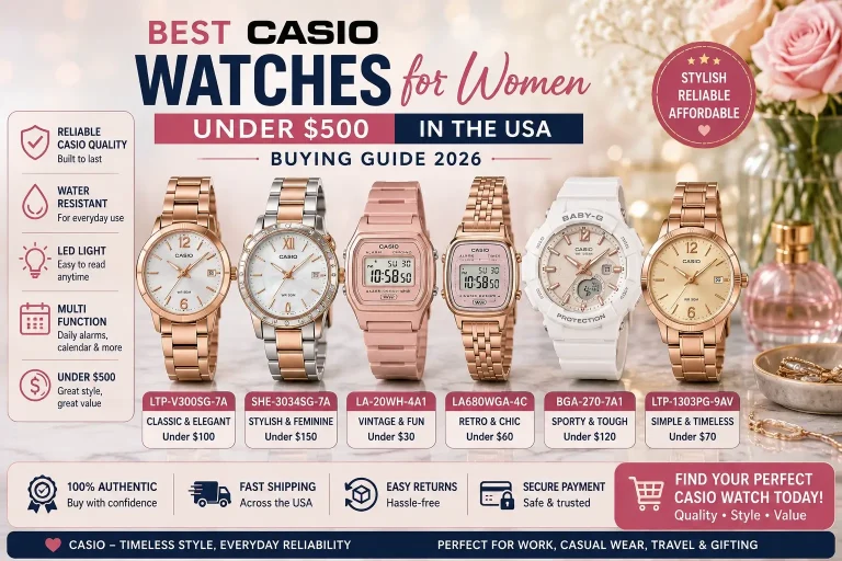 Best Casio Watches for Women Under $500 in the USA Buying Guide 2026