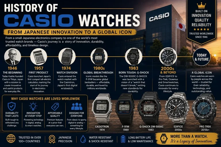 History of Casio Watches From Japanese Innovation to a Global Icon