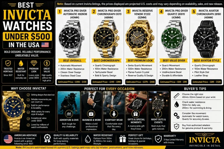 Best-Invicta-Watches-Under-$500-in-the-USA