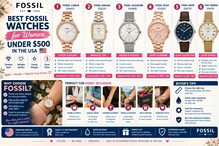 Best-Fossil-Watches-for-Women-Under--500-usd-in-USA